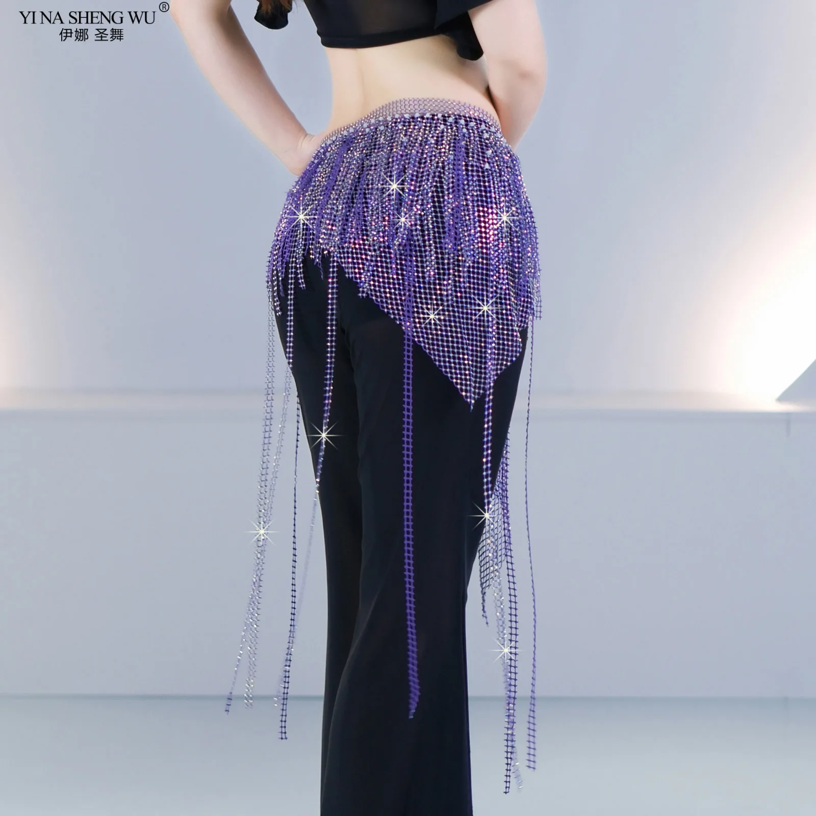 Triangle gland hanche écharpe danse orientale compétition taille écharpe danse du ventre Performance ceinture pour femmes haut de gamme mode