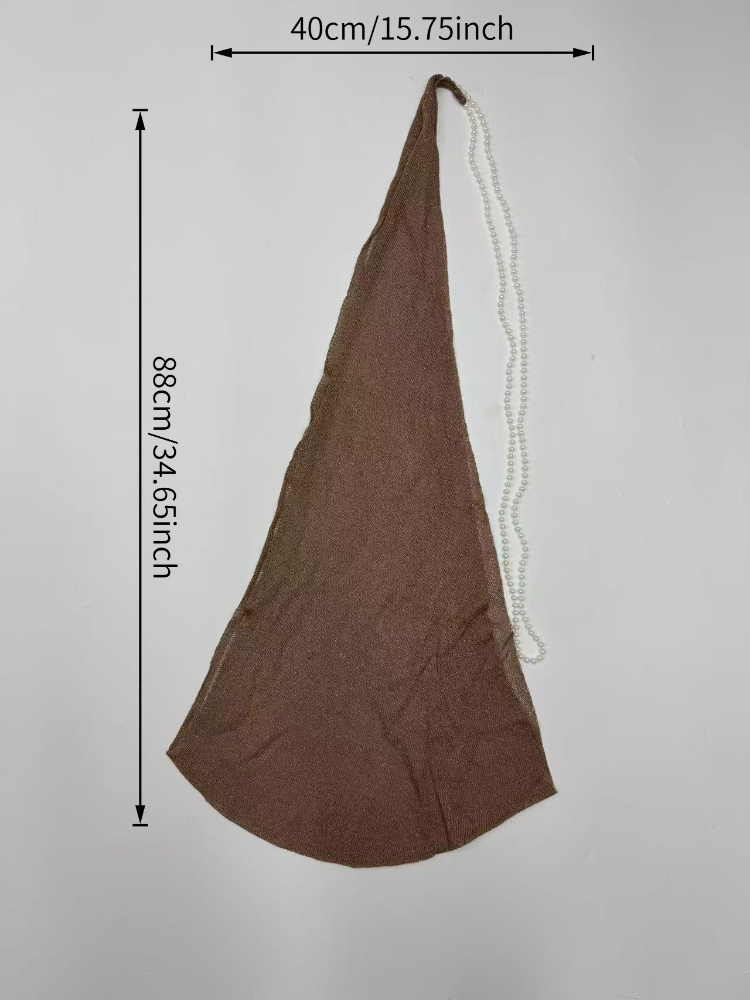 Nouveau Hijab de Dubaï avec cordon perlé, foulard vintage en soie, pendentif lumineux et respirant, turban de mode musulmane, hijabs