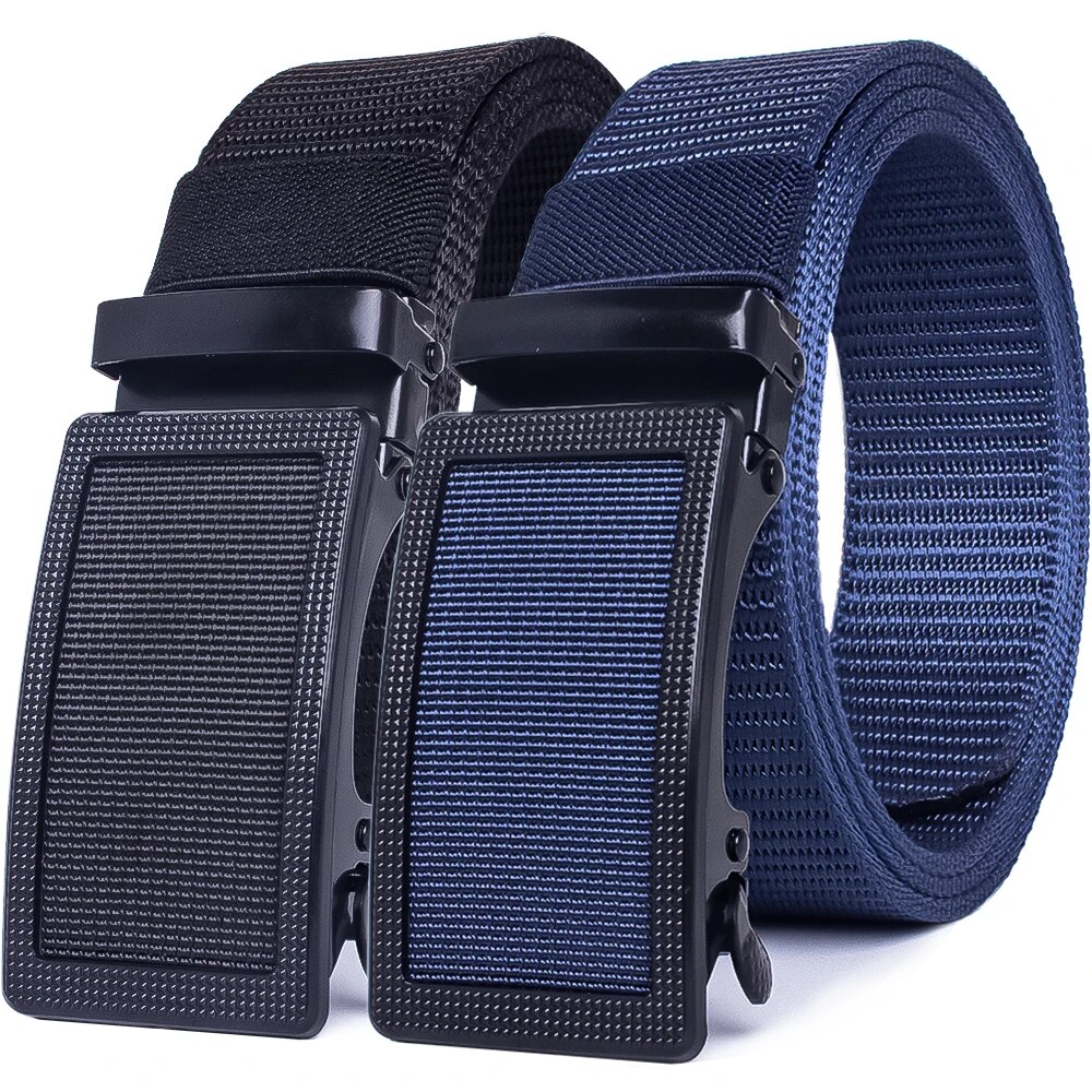 Ceinture en Nylon respirante pour hommes, boucle automatique, Cowboy de styliste, ceinture tactique d'extérieur, cadeaux militaires