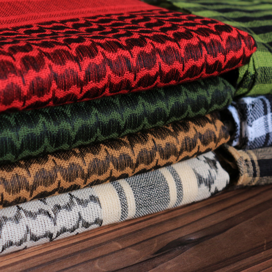 100% coton plus épais foulards arabes hommes hiver Keffiyeh coupe-vent écharpe musulman Hijab Shemagh tactique désert carré Wargame
