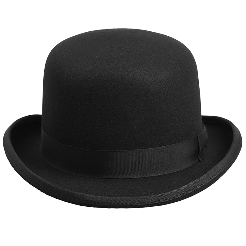 Chapeaux melon classiques Vintage en feutre pour hommes et femmes, casquettes Derby à jante en rouleau, chapeaux Fedora, chapeau de Jazz Hip-hop britannique, casquettes de fête