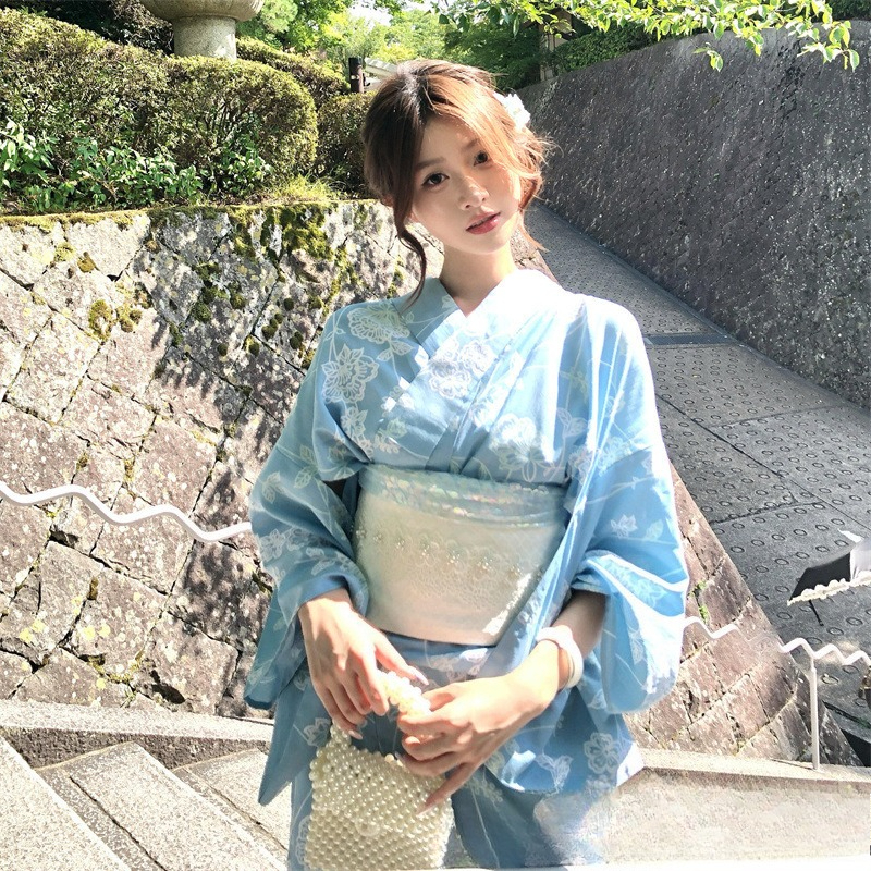 Robe kimono japonaise de style amélioré, Yukata traditionnelle pour femmes, tenue pour séance photo et photographie thématique