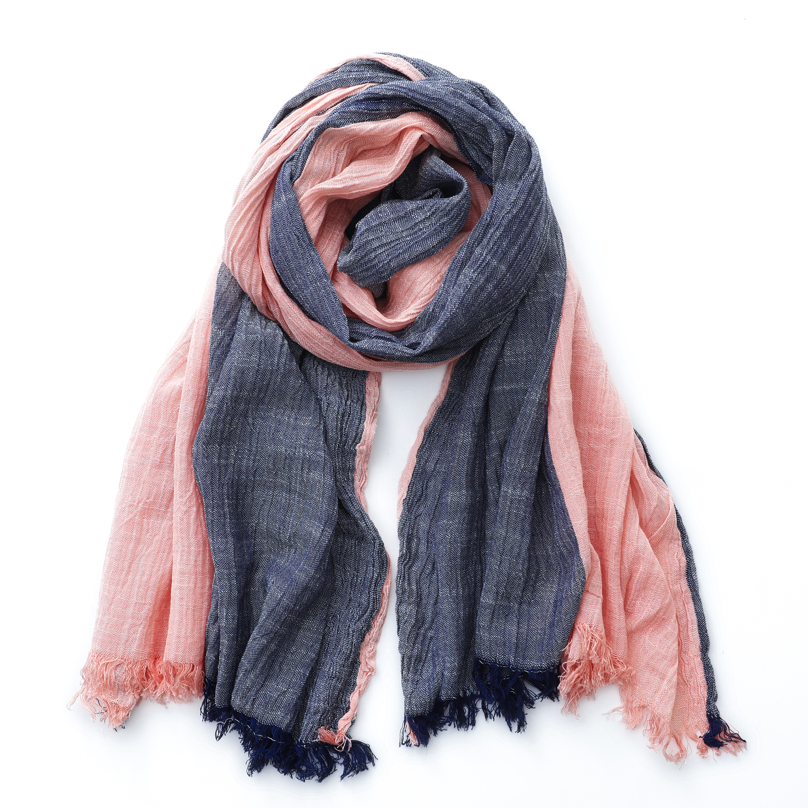 Écharpe rayée en coton et lin pour hommes, automne hiver, Patchwork, foulard chaud, accessoires masculins, châle Bufanda