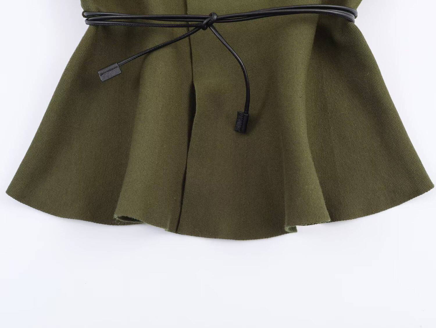 Manteau tricoté à manches longues et col en v pour femme, vêtement européen et américain, Style Simple et décontracté, avec ceinture, nouvelle collection hiver 2025