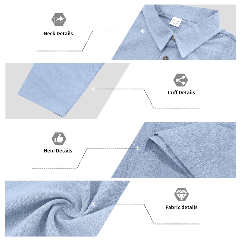 Ensemble de vêtements pour homme en lin, ensemble deux pièces : polo à manches longues et pantalon droit, vêtements de sport décontractés pour la plage