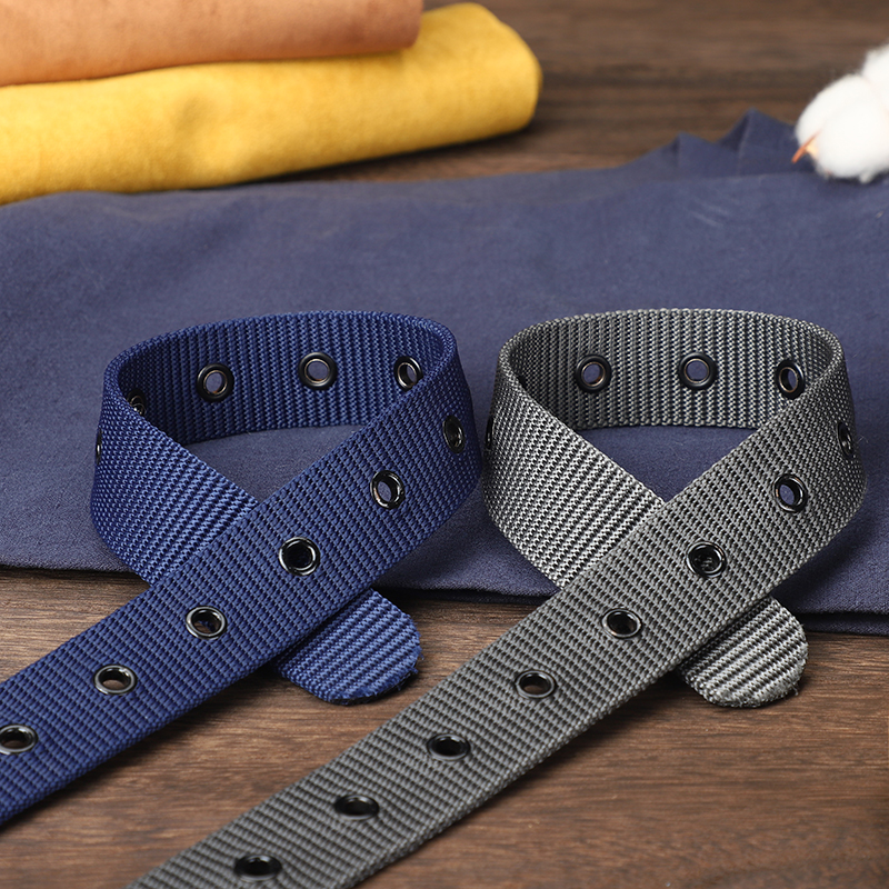 Ceinture en toile perforée, ceinture à boucle à aiguille pour hommes, version coréenne pour jeunes étudiants, ceinture en jean polyvalente, extérieur, ceinture étendue