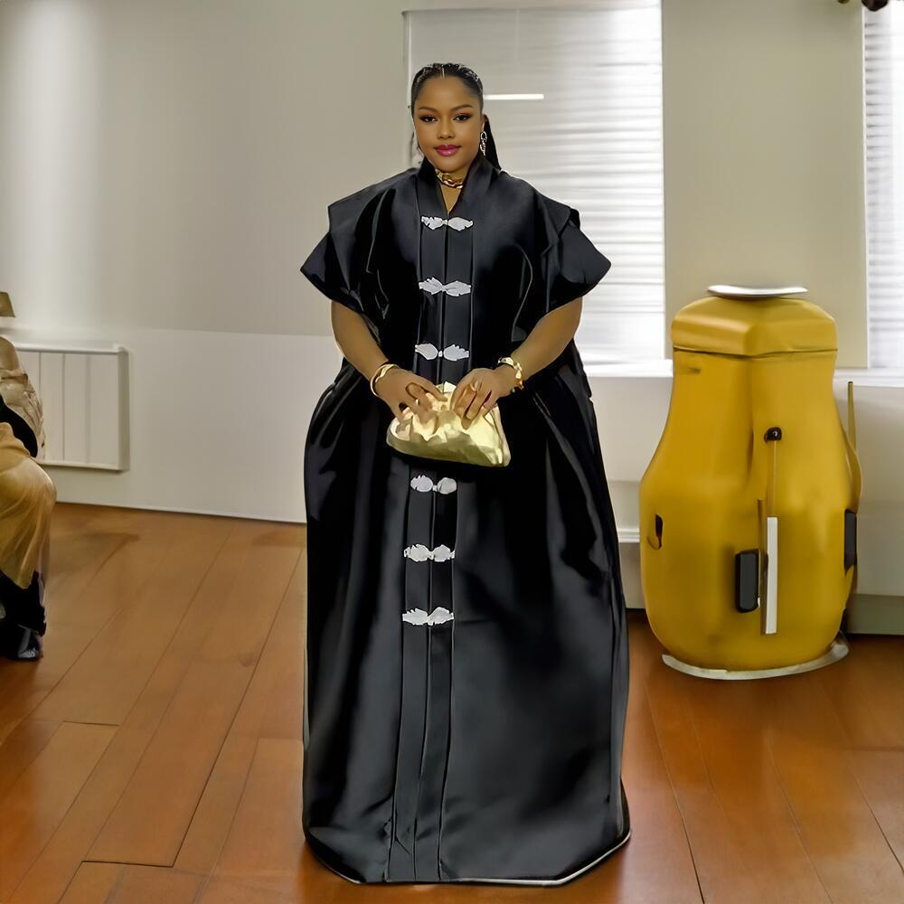 Robes africaines de créateur, tenues avec un foulard, robe africaine de luxe, élégance, hauts africains pour femmes, robe turque