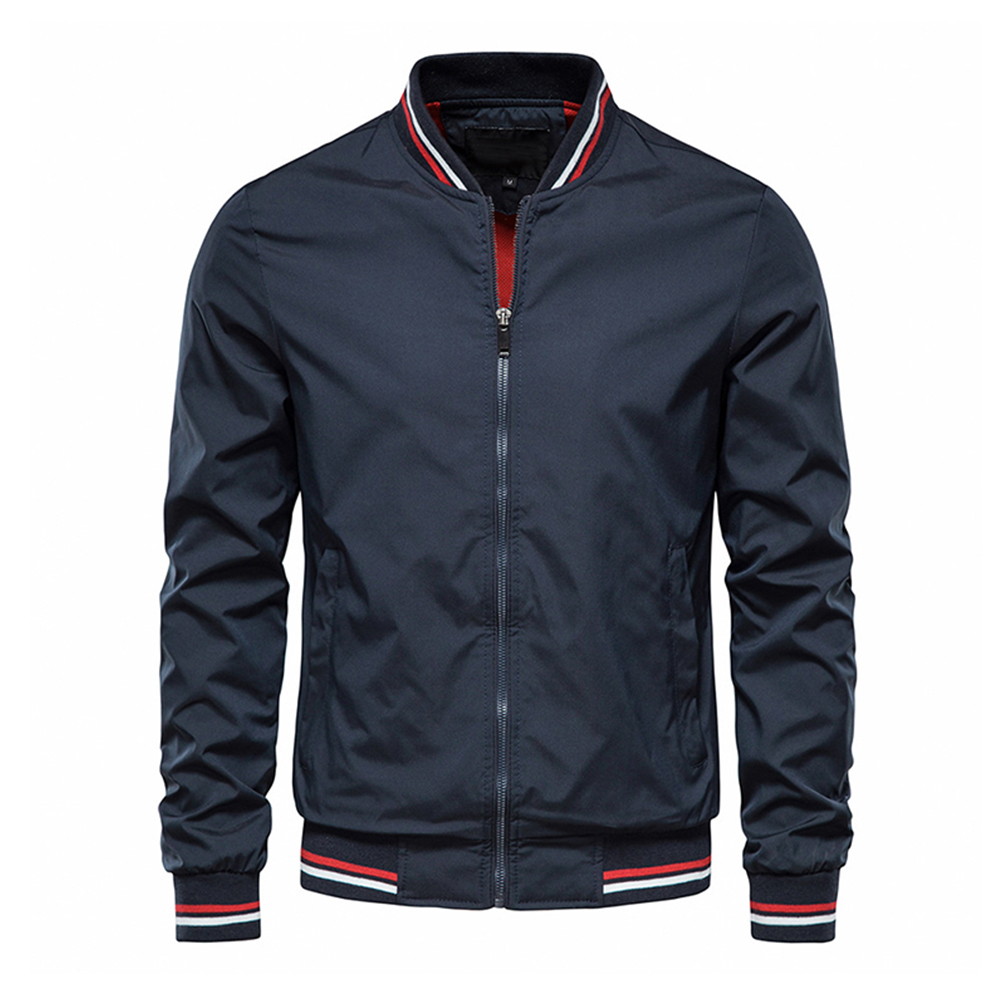 Printemps été Bomber veste hommes noir décontracté coupe ajustée Baseball hommes vestes nouvelle mode d'automne haute qualité vestes pour hommes