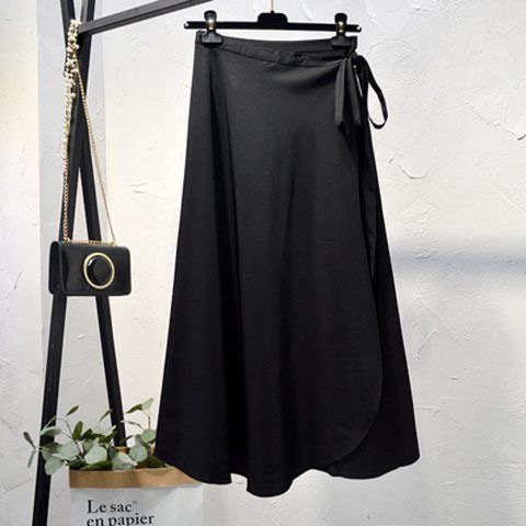 Jupe mi-longue florale taille haute pour femmes, jupe portefeuille une pièce pour amincir, jupe portefeuille rétro pour les hanches, été plage