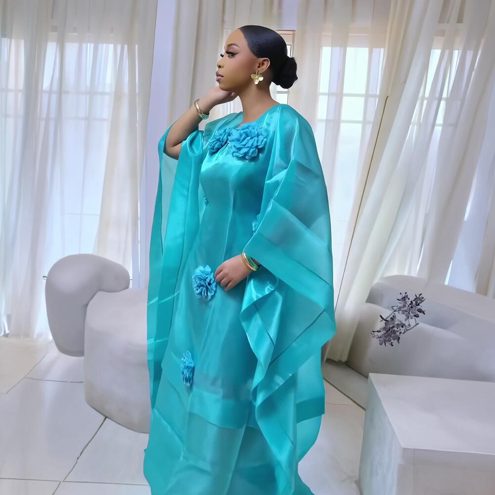 Ensemble de robe africaine élégante et luxueuse en deux pièces pour femmes, tenue turque moderne de qualité avec foulard
