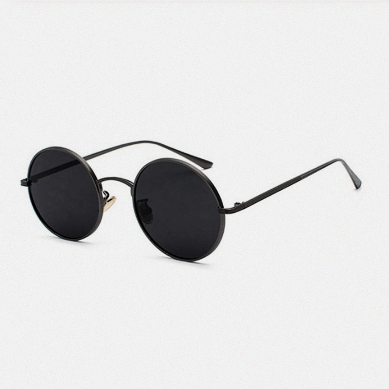 Nouvelles Lunettes de Soleil Rondes Classiques Tendance pour Hommes et Femmes, Style Vintage, Conduite en Extérieur, Design de Luxe, Monture Métallique