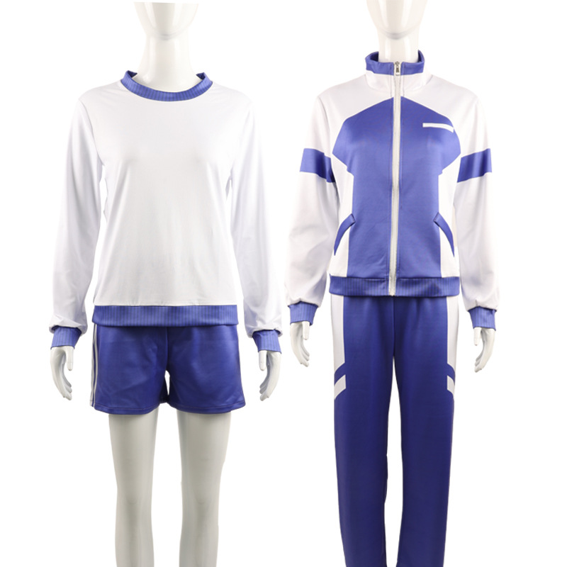 Costume de cosplay Anime Oguri Cap Pretty Derby, survêtement bleu, vêtements de sport, tenue de gymnastique, costume de fête Kawaii pour femme, vêtements décontractés