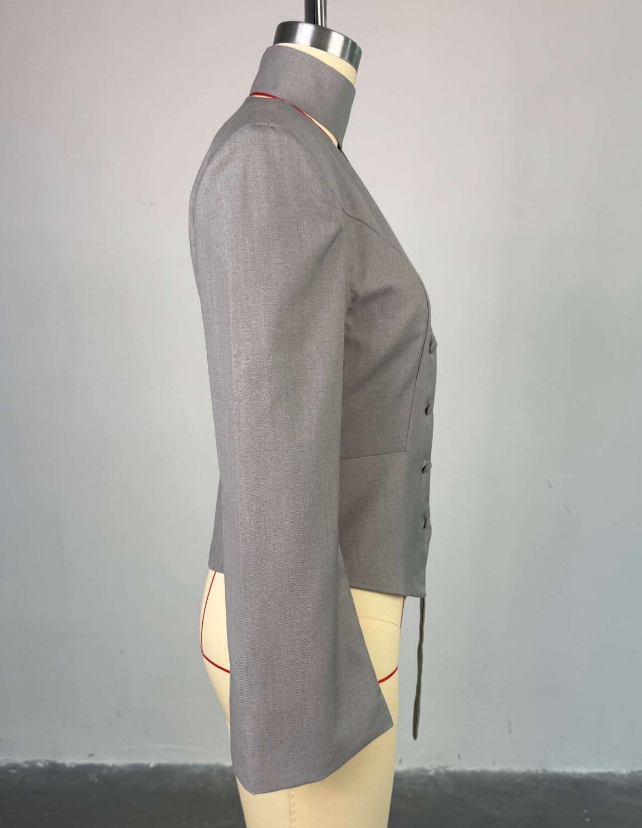 Veste femme 2025 printemps nouvelle mode couleur unie col en v écharpe décor tempérament élégant à manches longues jolie pochette