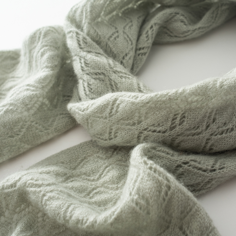 Écharpes en Cachemire de Haute Qualité pour Femme, Châle de Protection du Cou Chaud, Design Jacquard, avec Document de Solide, Hiver