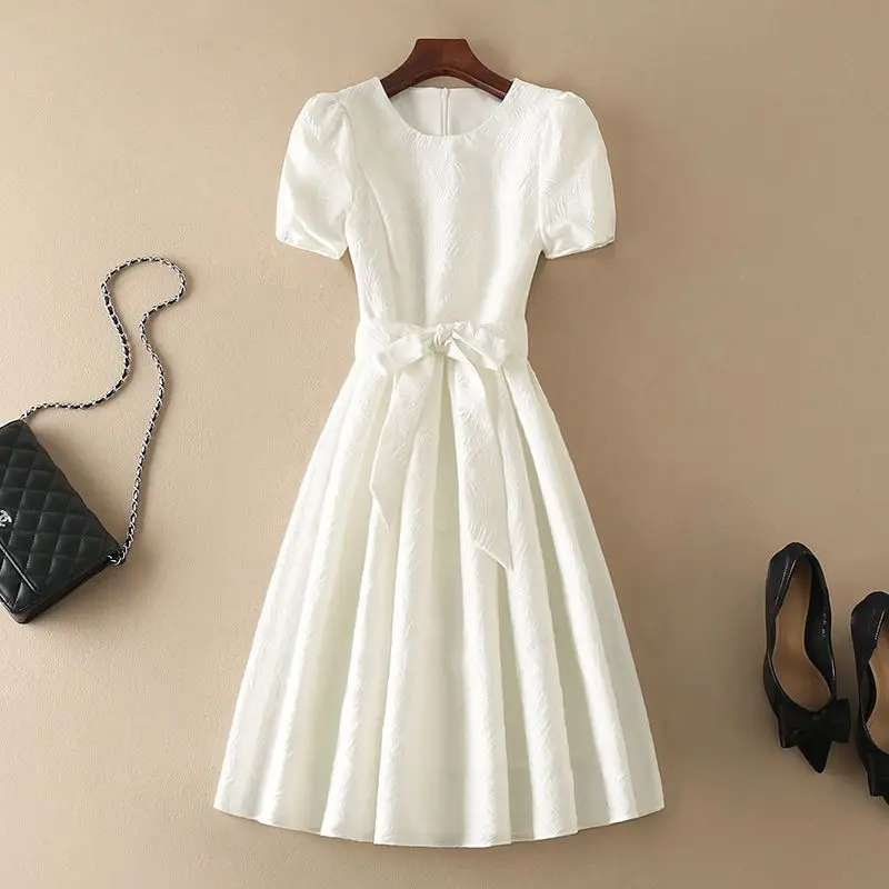 Femme robe robes de soirée pour femmes Midi bal blanc soirée remise des diplômes vêtements esthétiques Chic et élégant joli Style coréen G