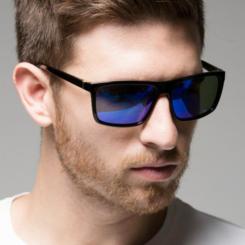 Lunettes de soleil carrées pour hommes, protection UV400 de styliste de marque
