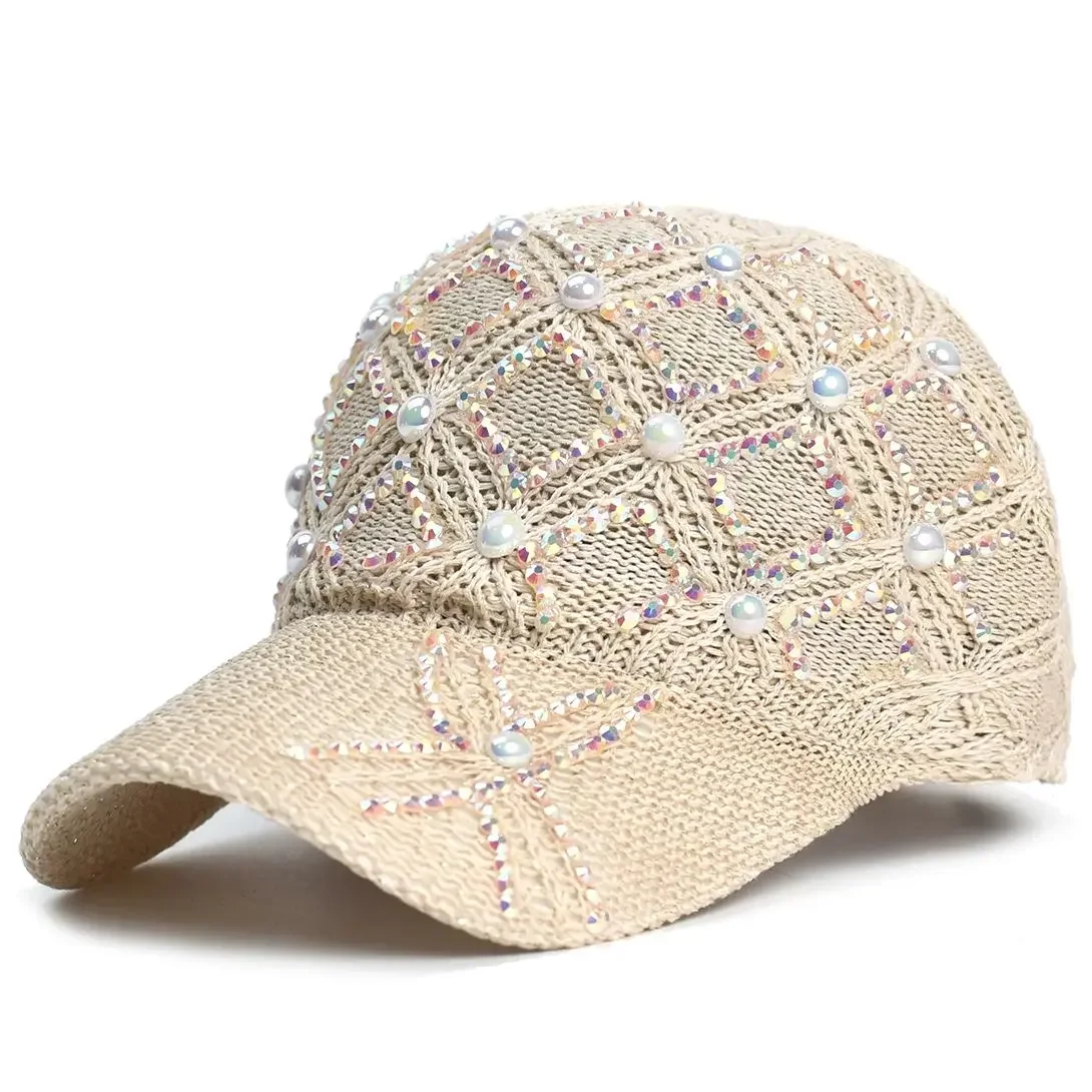 Casquette de Baseball d'été pour femmes, chapeau de soleil de Protection UV, chapeau de paille réglable pour la plage en plein air, crème solaire décontractée de couleur unie