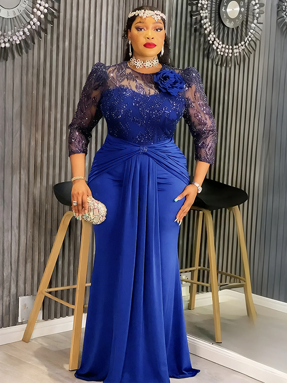 Robes africaines pour femmes, manches longues, en mousseline de soie, Maxi, vêtements africains, dubaï, turquie, Kaftan Abayas, robes d'anniversaire de mariage, 2026