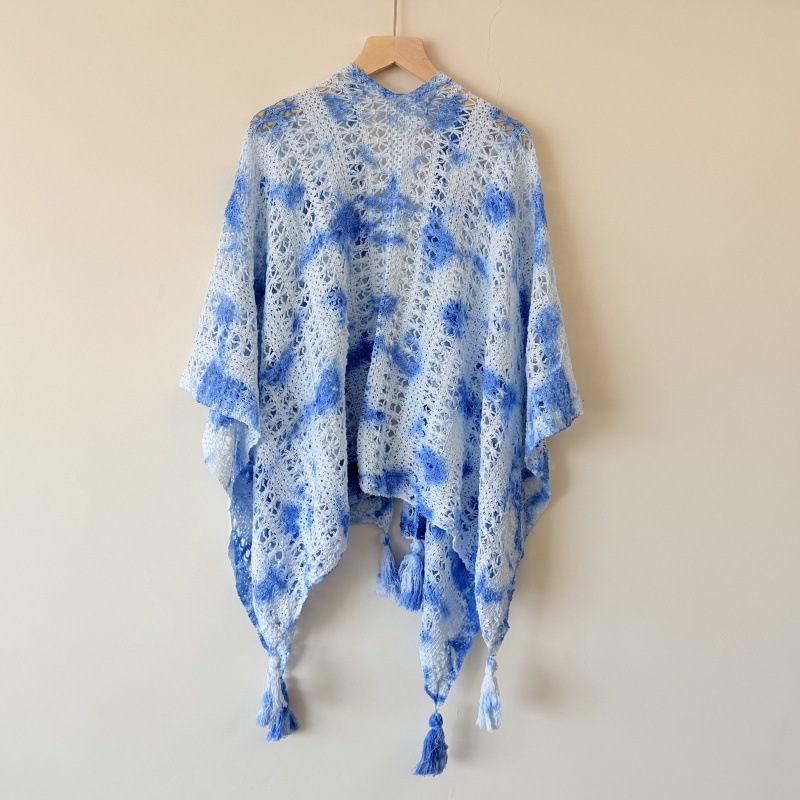 Cardigan ouvert sur le devant de style ethnique pour femmes, châle d'été pour climatisation, couverture de plage pour voyage.