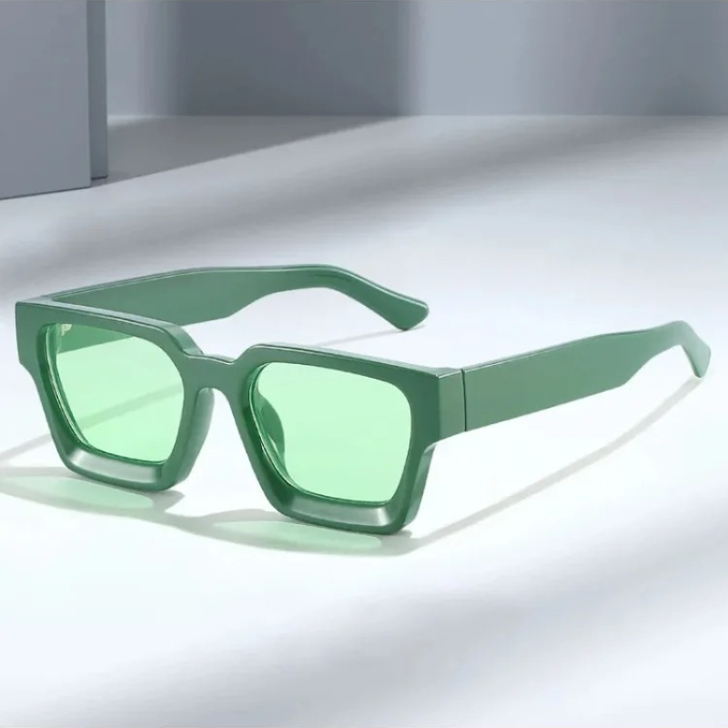 Lunettes de soleil carrées classiques à grande monture pour femme, de marque, pour la conduite, style rétro minimaliste, protection UV400