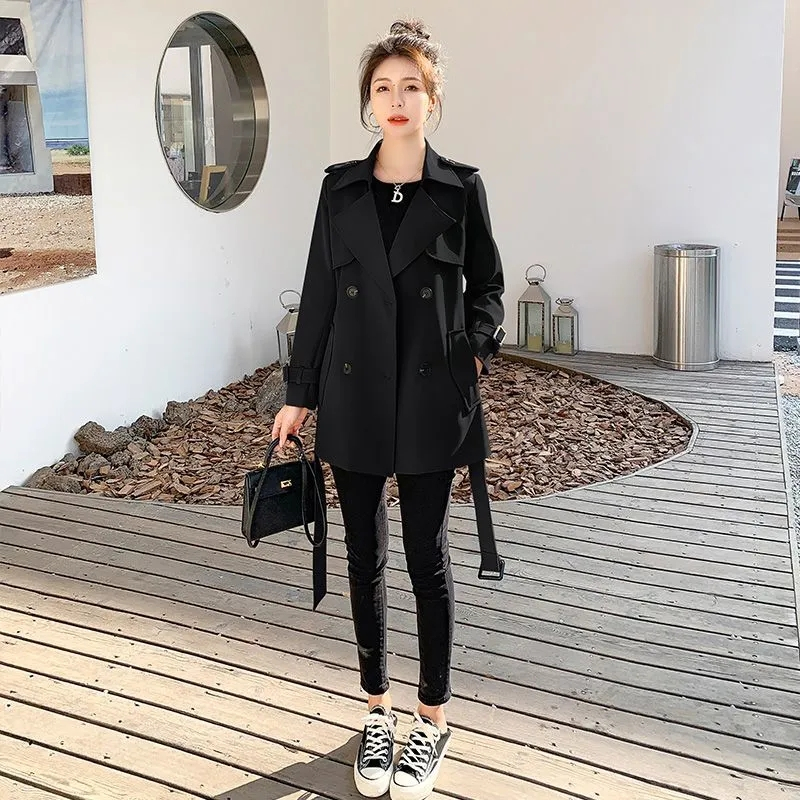 Ingent-Coupe-Vent Coréen pour Femme, Manteau Slim pour l'Extérieur, Vêtements de Printemps à la Mode