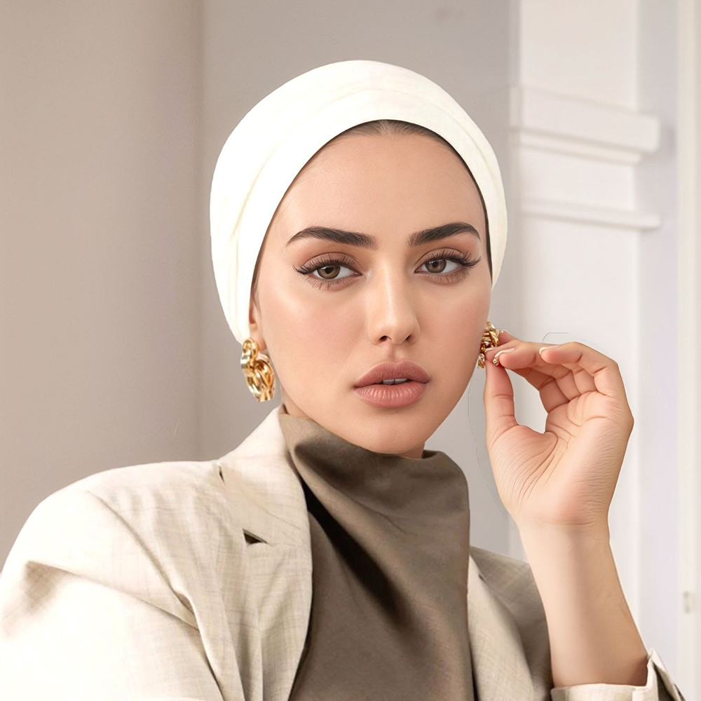 Maillot Modal Premium Hijab instantané pour femme musulman sous-écharpe casquettes coton extensible Turban casquette islamique sous-écharpe Bonnet bandeau