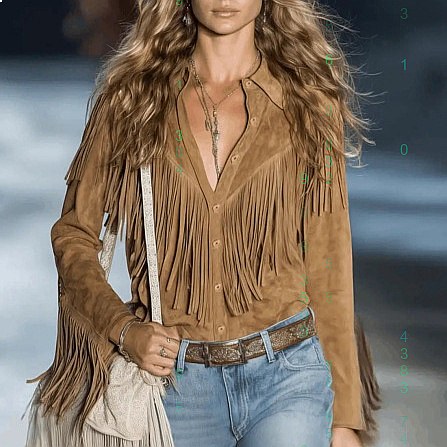 Chemisier bohème à franges pour femme, haut fluide, chemise décontractée printemps-été, blouses bohèmes