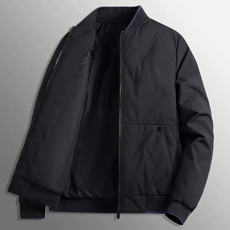 Veste rembourrée en coton pour homme, couleur unie, coupe-vent, épaisse, chaude, décontractée, ample, sport, grande taille, mode automne et hiver
