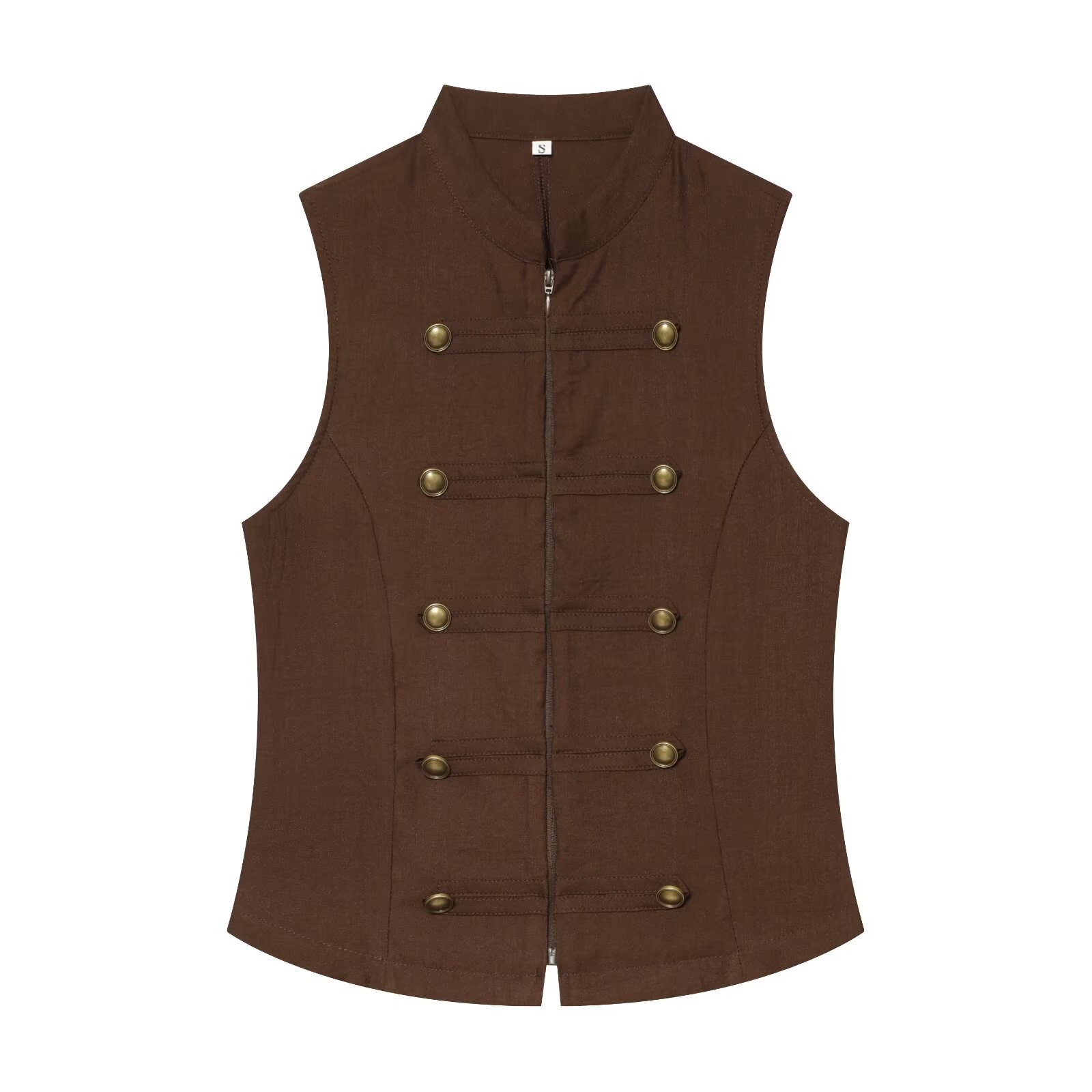 Chemisier Femme 2026 Nouvelle Tendance Polyvalent Été Sans Manches Boutonné Décontracté Mode Personnalisée
