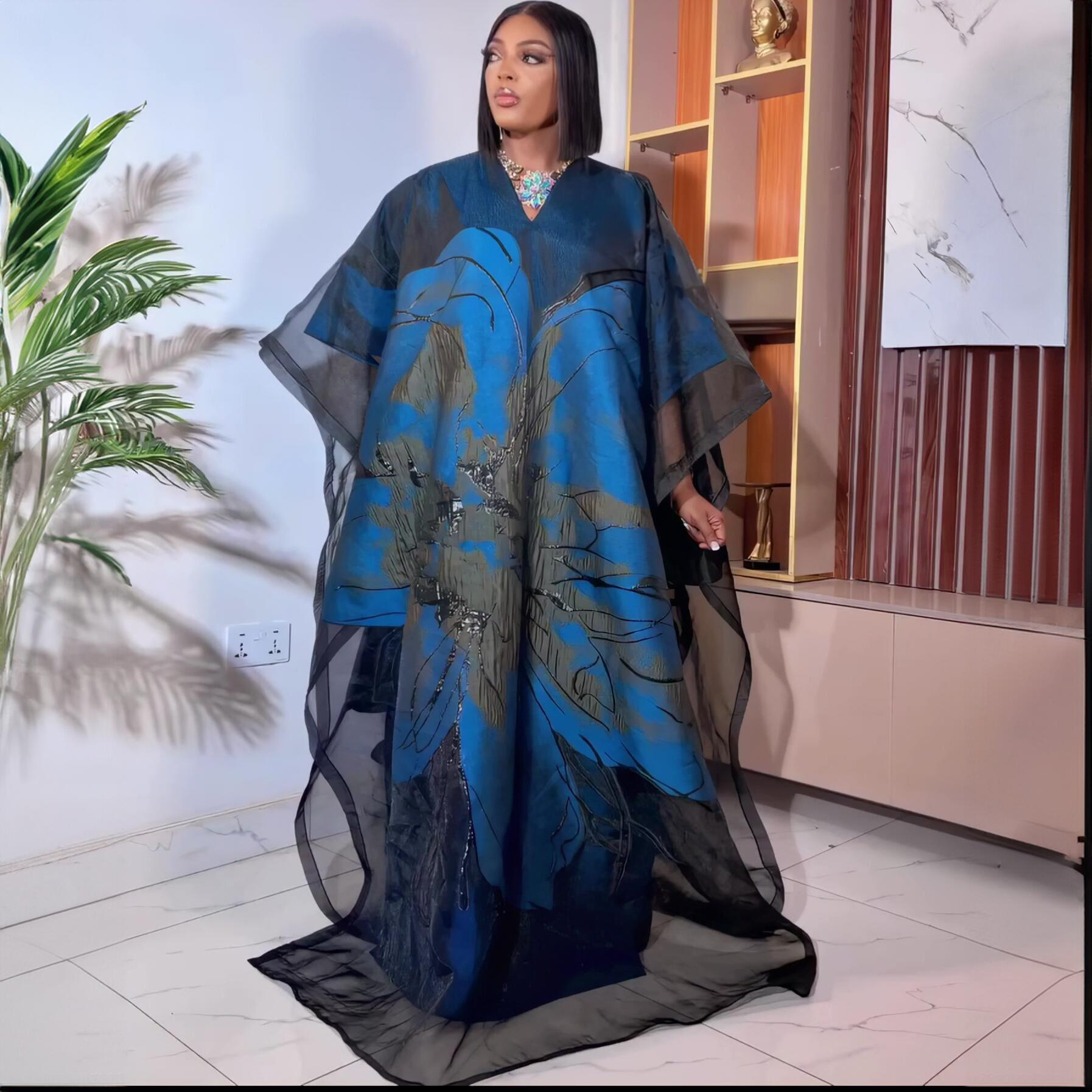 Robes africaines de luxe en deux pièces, nouveau design, broderie, vêtements haut de gamme, robes africaines pour femmes, pour les fêtes