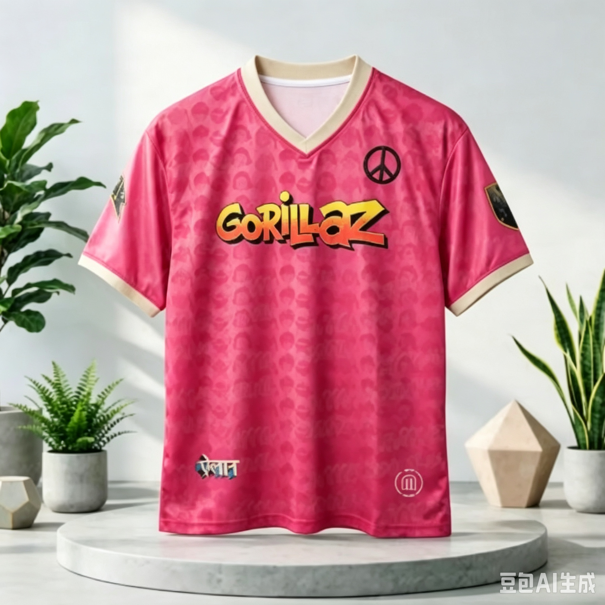 Gorillaz 23 Maillot de football en maille double face Y2K, style groupe virtuel, streetwear indépendant, t-shirt de sport surdimensionné, séchage rapide, assorti pour la famille