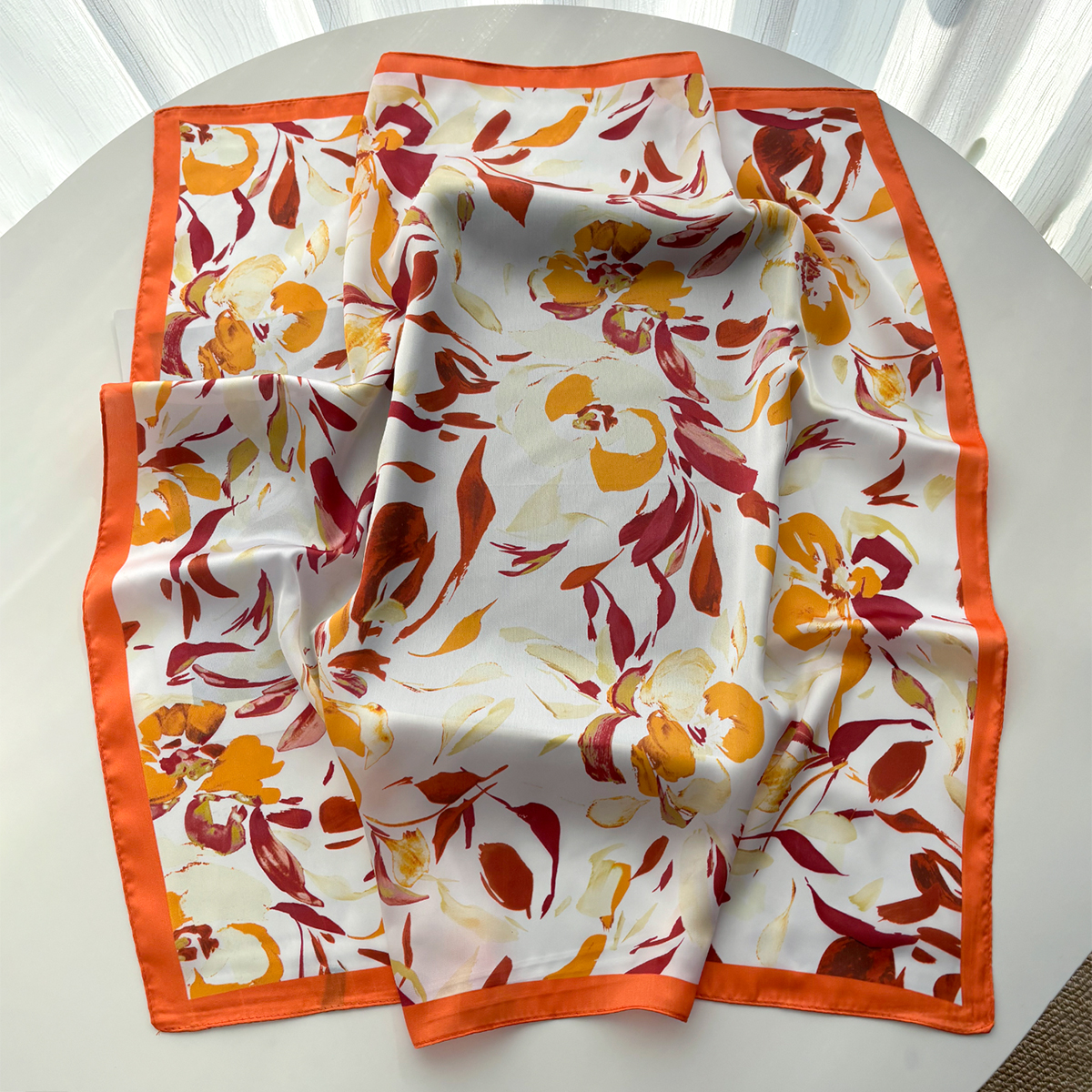 Nouveau Foulard Carré en Soie Imprimée pour Femme, Bandana, Bandeau, Écharpe de Cou, Accessoire Cheveux 2026