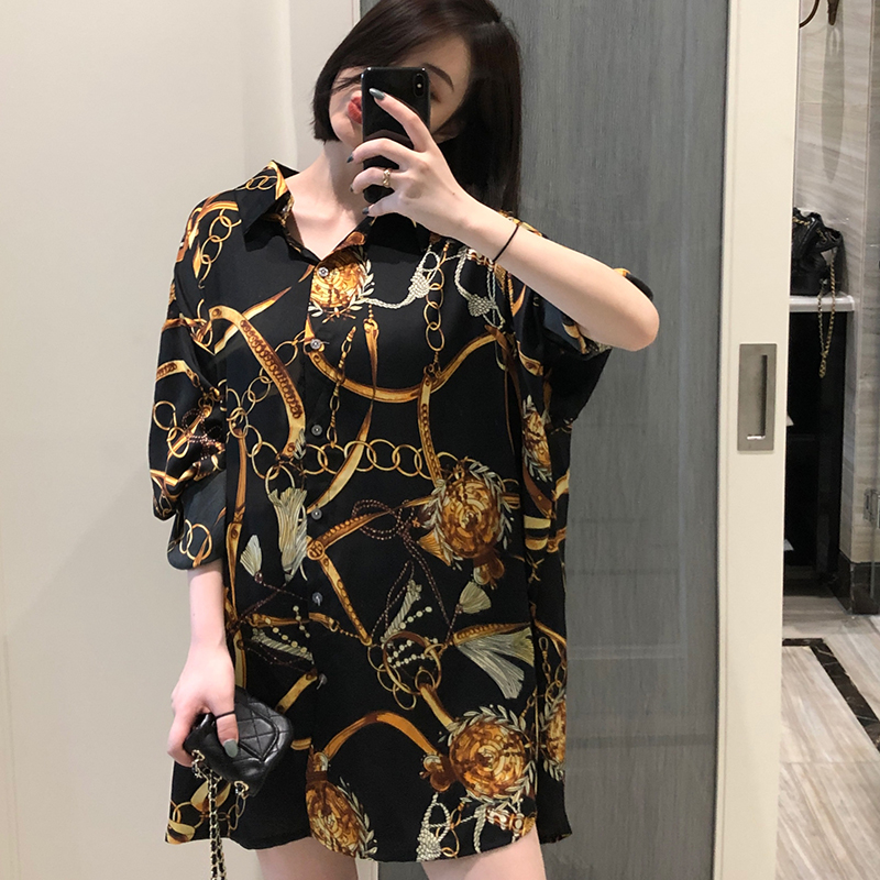 Chemises amples décontractées robe surdimensionnée femmes chemisiers en mousseline de soie printemps été à manches longues hauts Blusas Mujer