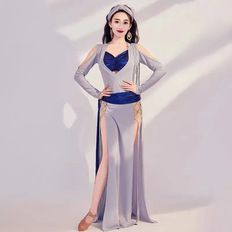 Femmes danse du ventre pratique vêtements folk personnalisé baladi robe performance danse orientale vêtements robe 4 pièces robe de danse nouveauté