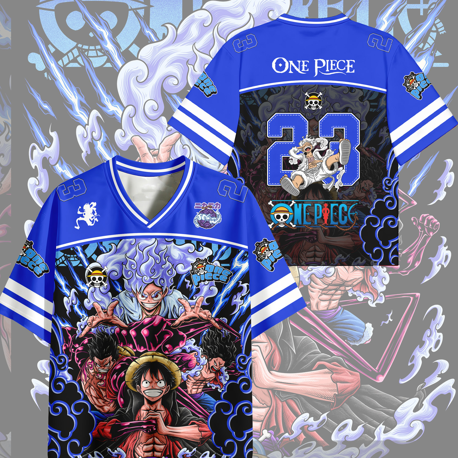 Nouveau T-shirt décontracté respirant style Y2K One Piece Luffy 2026 pour hommes et femmes, idéal pour les fans d'anime en été