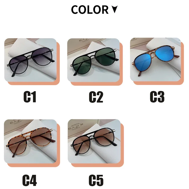 Nouvelles lunettes De soleil surdimensionnées femmes hommes Vintage pilote marque De créateur lunettes De soleil femme grand cadre miroir rétro Oculos De Sol Feminino