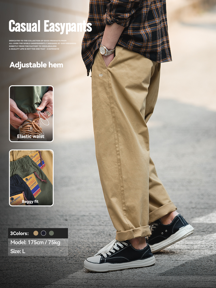 Maden Easy Cargo Pants for Men, At Casual Pocket Rope Proximity, Wstring Pants, Vintage Clothing, Straight fjstring, Salopette