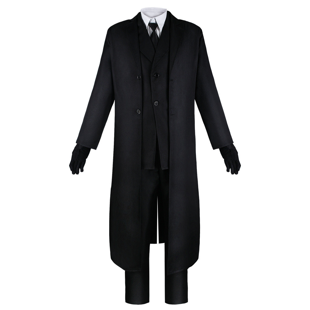 Costume de cosplay Dazai Osamu de Bungo Stray Dogs, ensemble complet, uniforme, tenue de fête pour Anime Comic Con