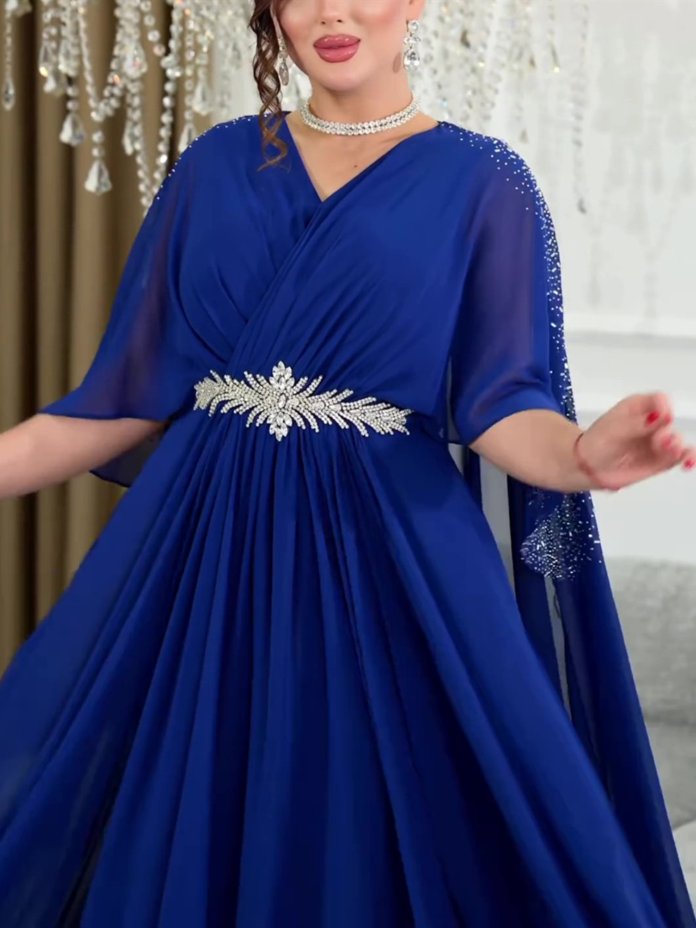 Abayas de Luxe pour Femmes Dubaï 2026 – Robe de Soirée Longue Caftan Marocain Style Africain Musulman – Djellaba Femme
