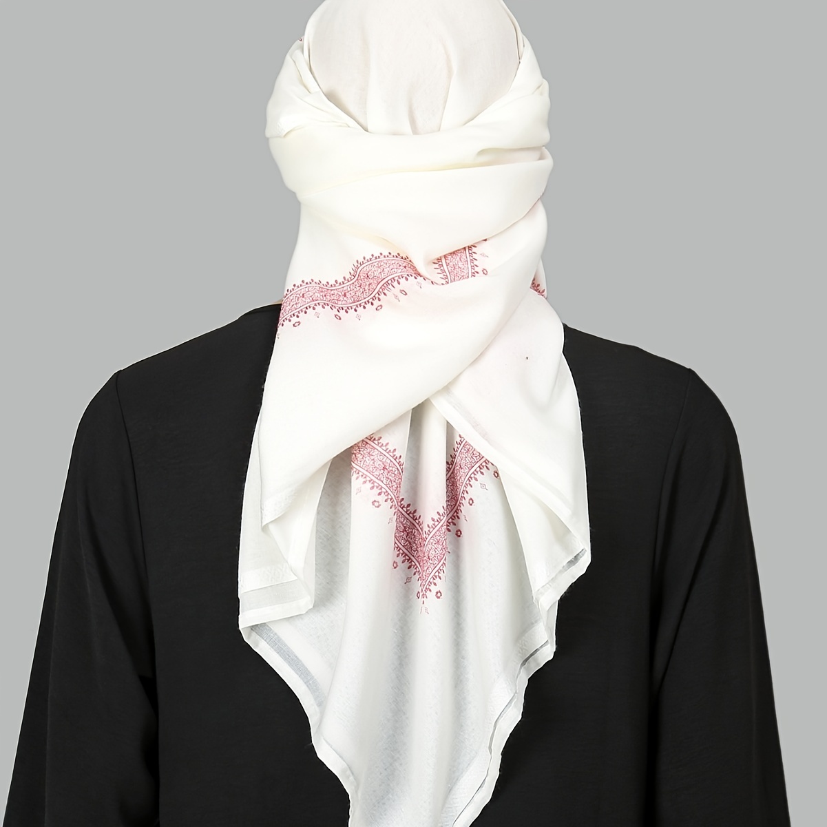 Écharpe de Prière Ethnique Chimique pour Homme, Étole en Polyester à la Mode pour le Ramadan et les Cérémonies Religieuses, 2025