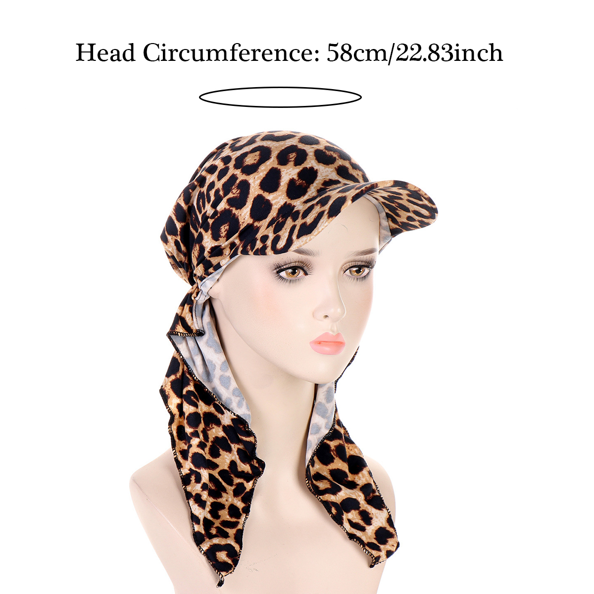 Chimprint-Casquette Hijab musulmane avec bord pour femmes, casquette de baseball, tête ronde, ramadan, vêtements de sauna pour dames, bonnet turban, mode
