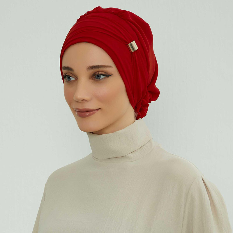 Turban instantané musulman uni pour femme, casquettes Hijabs intérieures, bonnet Bandana islamique, chapeaux indiens, enveloppement de sauna féminin, fleur