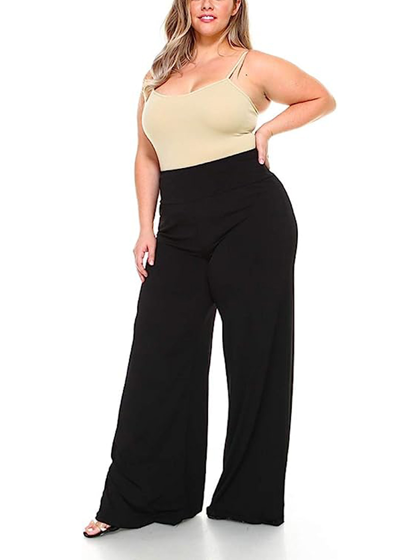 Pantalon décontracté en tissu élastique, grande taille, élégant, ample, pour femmes, nouvelle collection 2023