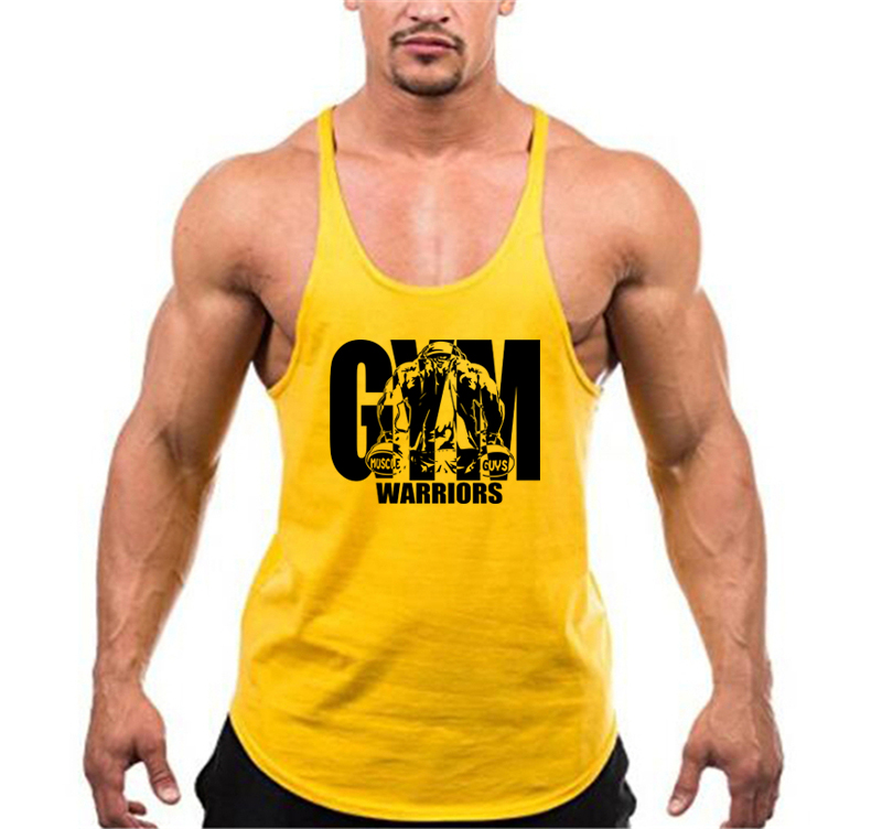 Débardeur de musculation pour hommes, vêtements de sport de marque, en coton respirant, gilets musculaires d'entraînement, chemise d'été sans manches à dos en Y