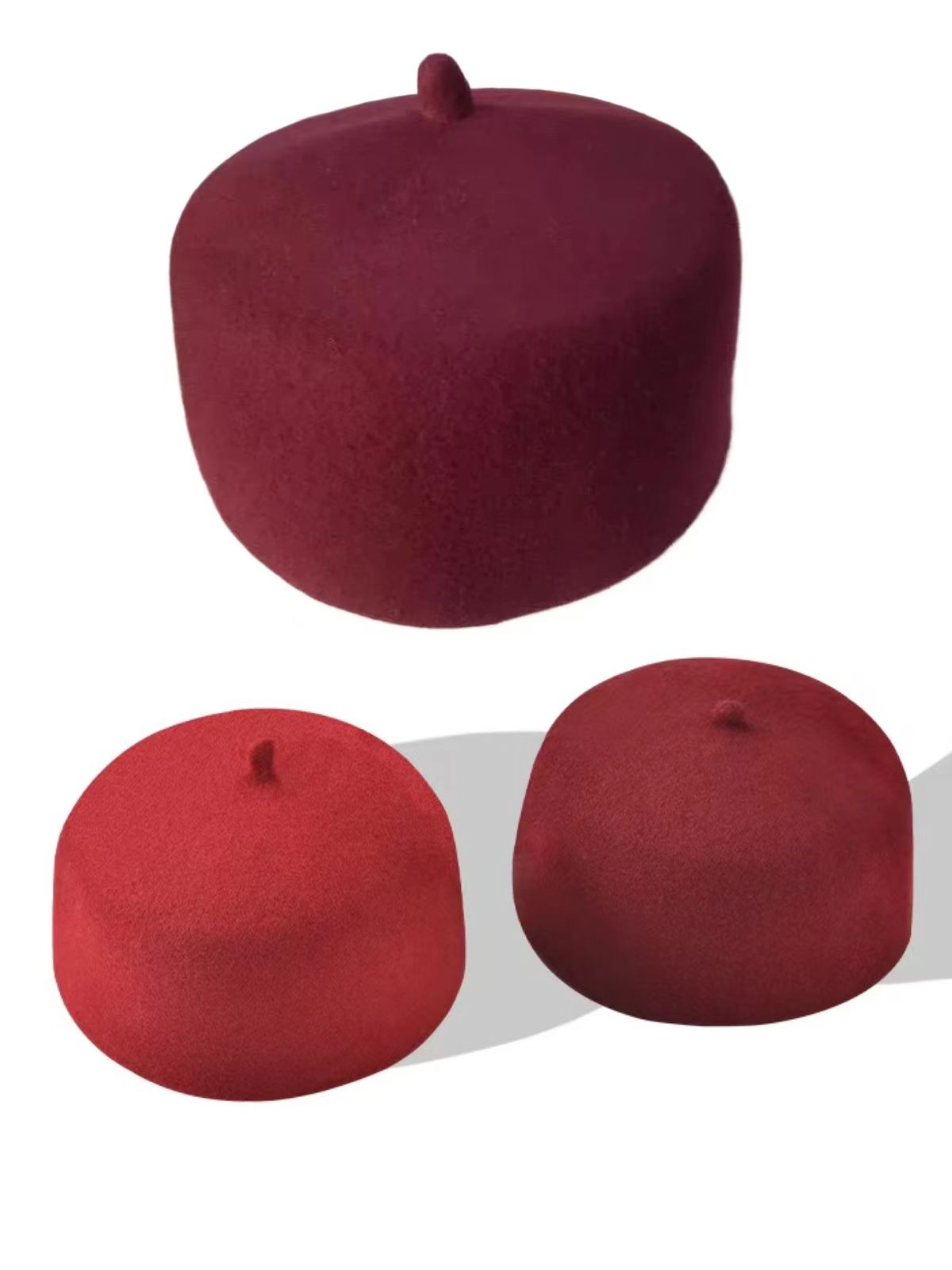 Casquettes en laine turque pour hommes musulmans femmes Eid prière malaisienne arabie islamique marron Kufi chapeaux haut-de-forme élégant confortable Hijab