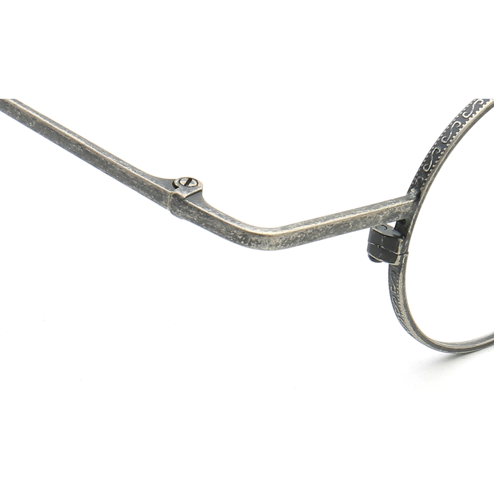 Femmes lunettes rondes montures hommes lumière optique lunettes cadre lunettes mignonnes rétro mode métal Prescription lunettes pleine jante
