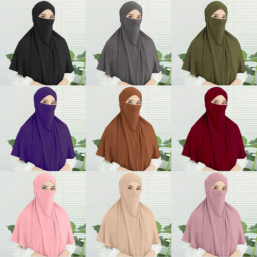 Turban de sauna instantané pour femmes, hijab musulman, écharpe islamique, ramadan, uni, grande taille, qualité supérieure