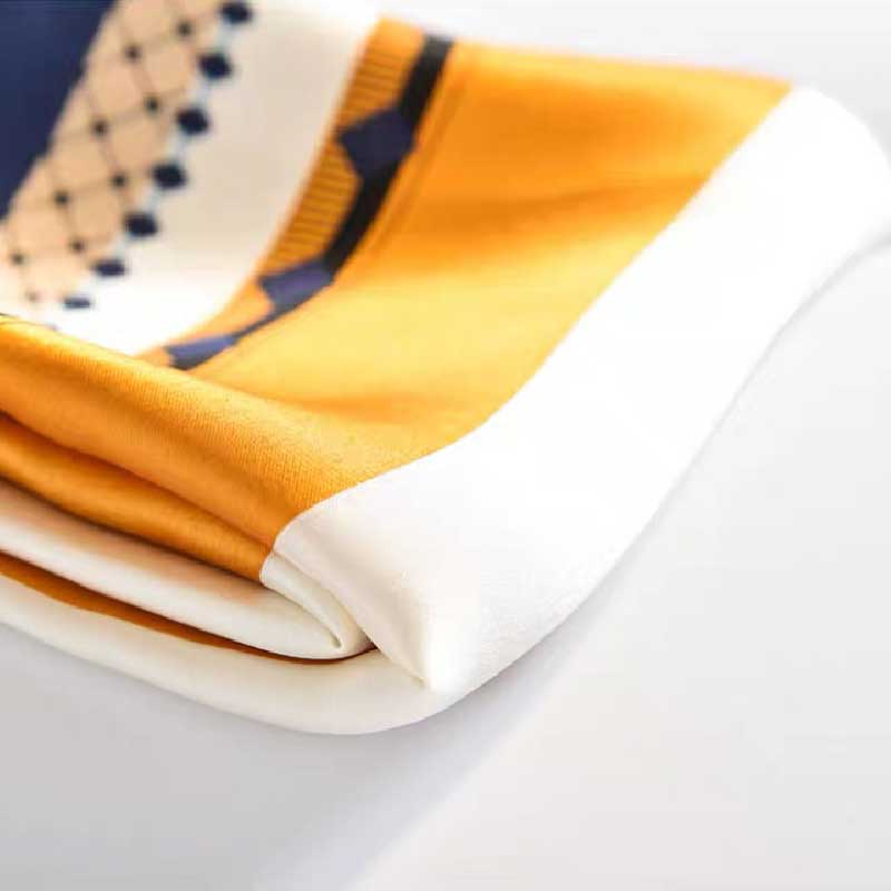 Foulard carré multifonctionnel en Satin pour femmes, 100% soie de mûrier, 53x53cm, bandeau, ruban pour cheveux, foulard Bandana
