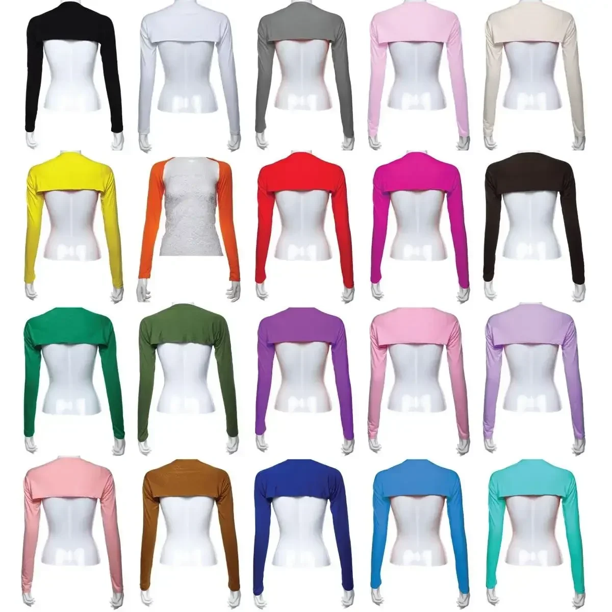 Ramadan femmes vêtements musulman une pièce manches de Protection bras couverture haussement d'épaules boléro Hayaa 20 couleurs mode