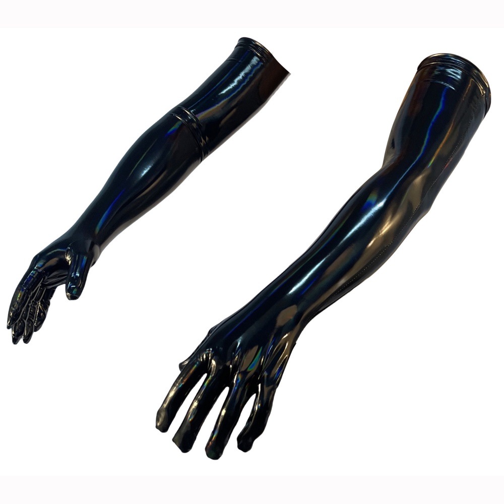 Gants longs sexy en cuir verni brillant pour femmes, taille 3XL, style punk, pour Halloween, cosplay, club, fête, performance scénique